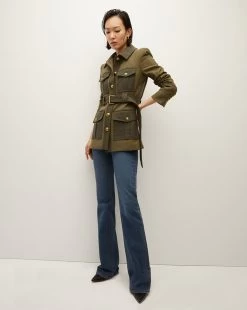 Veronica Beard Sonoma Jacket -Veronica Beard 2308TW4610518 ARMY LODEN PRODUCT 04