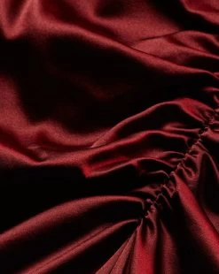 Veronica Beard Sabri Stretch-Silk Charmeuse Dress -Veronica Beard 2309CHM0420725 MAROON PRODUCT 04