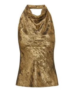 Veronica Beard Devonne Lamé Top -Veronica Beard 2309FL2740580 BRASS