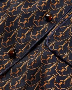 Veronica Beard Adele Stirrup-Print Top 7 Veronica Beard Adele Stirrup-Print Top -Veronica Beard 2309FL2840641 NAVYMULTI PRODUCT 03