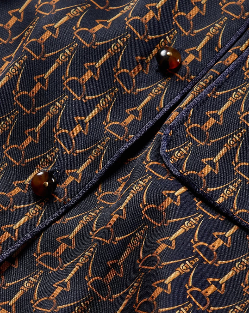 Veronica Beard Adele Stirrup-Print Top 3 Veronica Beard Adele Stirrup-Print Top - Image 3