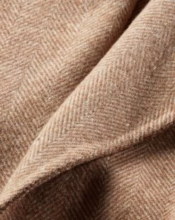 Veronica Beard Roberta Herringbone Coat -Veronica Beard 2309HR1870259 CAMEL IVORY PRODUCT 03