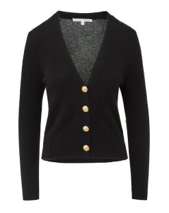 Veronica Beard Solene Cashmere Cardigan -Veronica Beard 2309KA1290254 BLACK