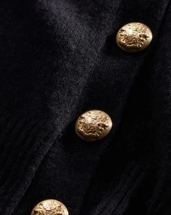 Veronica Beard Solene Cashmere Cardigan -Veronica Beard 2309KA1290254 BLK PRODUCT 03