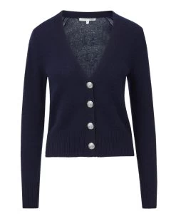 Veronica Beard Solene Cashmere Cardigan -Veronica Beard 2309KA1290254 NAVY