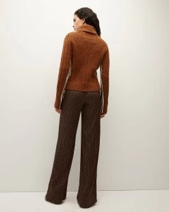 Veronica Beard Maril Lambswool Turtleneck 20 Veronica Beard Maril Lambswool Turtleneck -Veronica Beard 2309KA2090239 DARKOCHRE PRODUCT 04