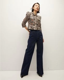 Veronica Beard Fulham Python Vegan Leather Jacket -Veronica Beard 2309LT5410313 KHAKIMULTI PRODUCT 04