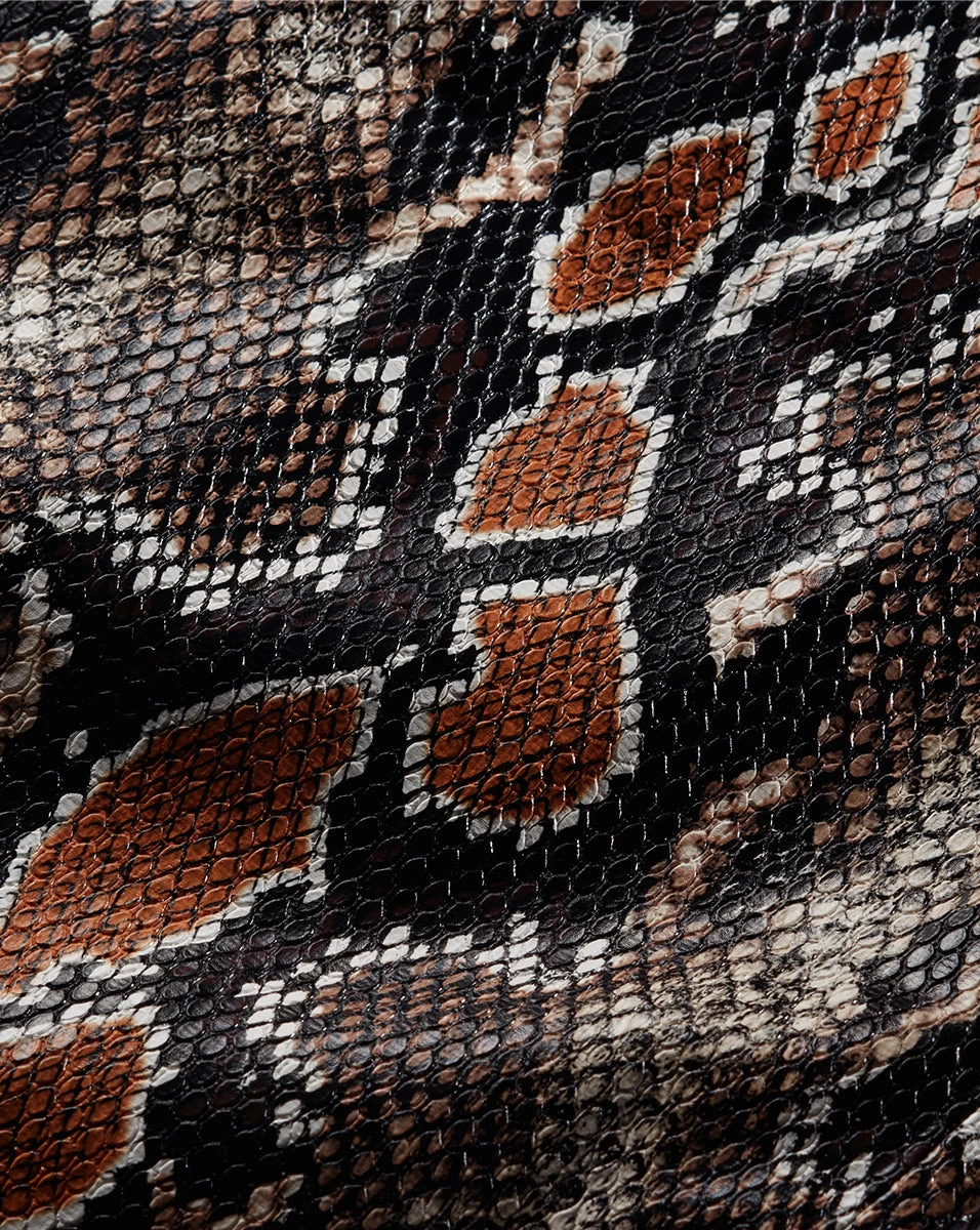 Veronica Beard Kaliyah Python Vegan Leather Skirt 4 Veronica Beard Kaliyah Python Vegan Leather Skirt - Image 4