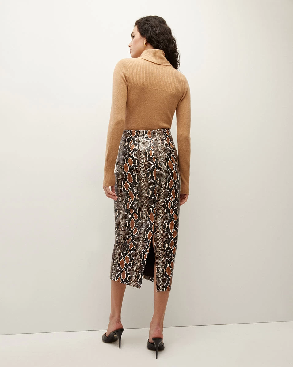 Veronica Beard Kaliyah Python Vegan Leather Skirt 5 Veronica Beard Kaliyah Python Vegan Leather Skirt - Image 5