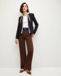 Veronica Beard Tyra Pinstriped Dickey Jacket -Veronica Beard 2309SU5810556 NAVYMULTI PRODUCT 05