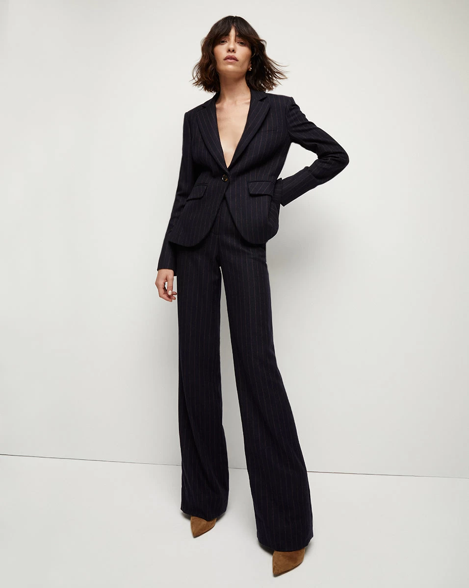 Veronica Beard Tonelli Pinstriped Pant 4 Veronica Beard Tonelli Pinstriped Pant - Image 4