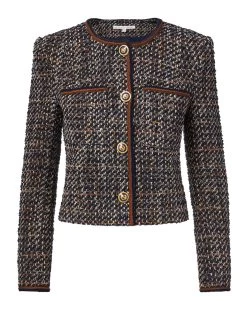 Veronica Beard Lars Bouclé Tweed Jacket -Veronica Beard 2309TW4710314 NAVYMULTI