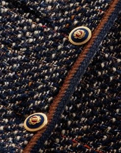 Veronica Beard Lars Bouclé Tweed Jacket -Veronica Beard 2309TW4710314 NAVYMUTLI PRODUCT 03