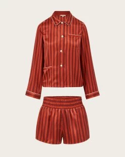 Veronica Beard Red Ruthie Corey PJ Set