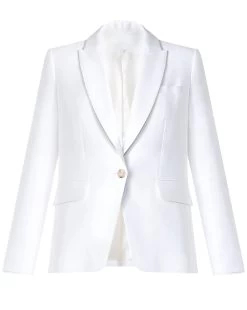 Veronica Beard Schoolboy Linen Dickey Jacket -Veronica Beard CORE LIN1291 White PRODUCT 01 IMG 1200 SchoolboyDickeyJacket 255380418 62a03685 46e8 414c a747 2df56e1aa395