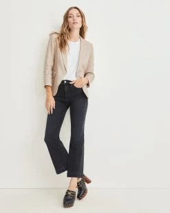 Veronica Beard Cutaway Linen Dickey Jacket -Veronica Beard CORELN0081290 BEIGE PRODUCT 02