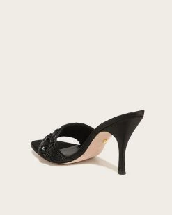 Veronica Beard Braxton Beaded Sandal -Veronica Beard I4609F1 BLACK PRODUCT 04