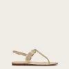 Veronica Beard Sola Braided-Leather Flat Sandal