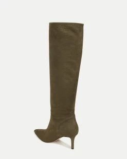 Veronica Beard Lexington Leather Boot -Veronica Beard I6807L3 LEXINGTON KHAKI PRODUCT 04