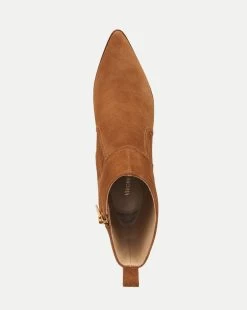 Veronica Beard Logan Suede Bootie -Veronica Beard I6811L2 LOGAN HAZELWOOD PRODUCT 03