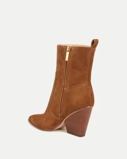 Veronica Beard Logan Suede Bootie -Veronica Beard I6811L2 LOGAN HAZELWOOD PRODUCT 04