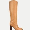 Veronica Beard Vesper Leather Knee-High Boot