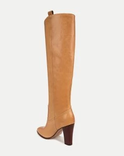 Veronica Beard Vesper Leather Knee-High Boot -Veronica Beard I6827L2 VESPER NATURAL PRODUCT 04