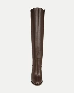 Veronica Beard Vesper Leather Knee-High Boot | Wide Calf -Veronica Beard I6827L3 VESPER ESPRESSO PRODUCT 03