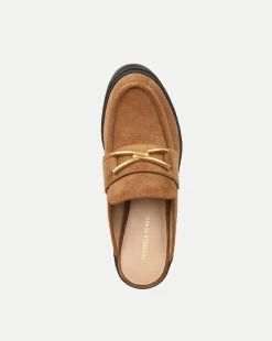Veronica Beard Wynter Suede Loafer Mule -Veronica Beard I7943L2 WYNTERCLOG HAZELWOOD PRODUCT 03