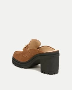 Veronica Beard Wynter Suede Loafer Mule -Veronica Beard I7943L2 WYNTERCLOG HAZELWOOD PRODUCT 04