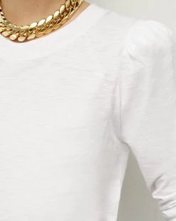 Veronica Beard Mason Baseball Tee -Veronica Beard J2012JY0070391 WHT PRODUCT 03