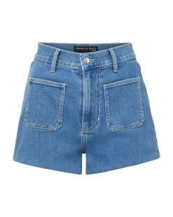 Veronica Beard Elijah Patch-Pocket Denim Short 7 Veronica Beard Elijah Patch-Pocket Denim Short -Veronica Beard J23033561211IC