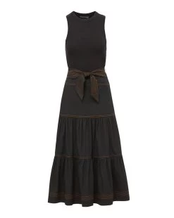 Veronica Beard Austyn Dress -Veronica Beard J2303JY020S0232 BLACK