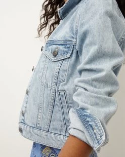 Veronica Beard Cara Jean Jacket -Veronica Beard J23041680703GH GOLDENHOUR PRODUCT 03