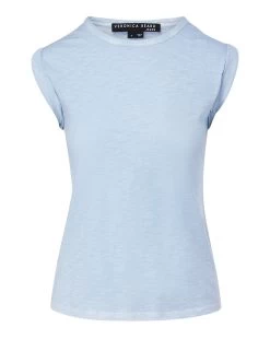 Veronica Beard Dree Muscle Tee -Veronica Beard J2305JY00070314 BLUEMIST