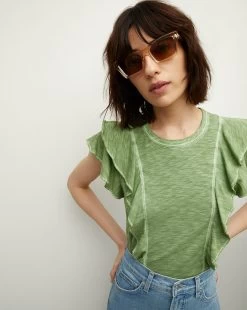 Veronica Beard Bea Ruffle Tee