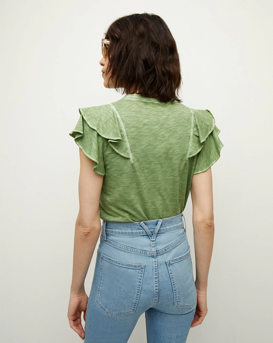 Veronica Beard Bea Ruffle Tee 4 Veronica Beard Bea Ruffle Tee - Image 4