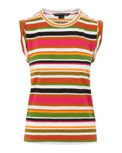 Veronica Beard Dree Striped Muscle Tee -Veronica Beard J2305JY0490314