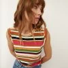 Veronica Beard Dree Striped Muscle Tee