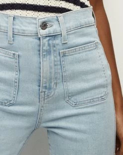 Veronica Beard Carly Kick-Flare Jean | Patch Pockets | Extended -Veronica Beard J23064280276GR GETREEL PRODUCT 03 49cb5f8f ecf9 4d44 8a2c 1a597da8a3cc