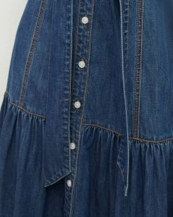 Veronica Beard Arnetta Denim Dress -Veronica Beard J23067101238CF CORNFLOWER PRODUCT 03