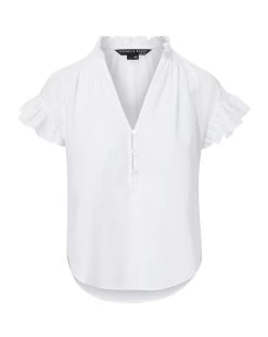 Veronica Beard Milly Cotton Shirt 9 Veronica Beard Milly Cotton Shirt -Veronica Beard J2306CO1000958 WHITE