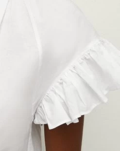 Veronica Beard Milly Cotton Shirt 7 Veronica Beard Milly Cotton Shirt -Veronica Beard J2306CO1000958 WHITE PRODUCT 03