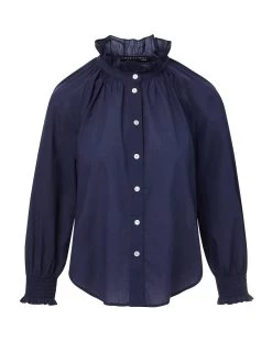 Veronica Beard Calisto Cotton Shirt -Veronica Beard J2306CO100S0284 MARINE