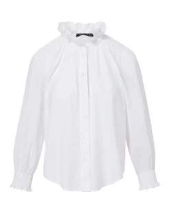 Veronica Beard Calisto Cotton Shirt -Veronica Beard J2306CO100S0284 WHIT
