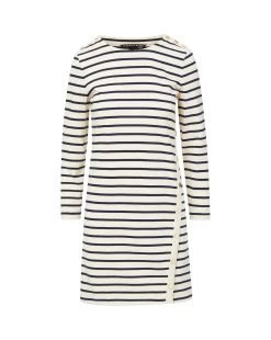 Veronica Beard Ruta Striped Dress -Veronica Beard J2306JY89S0619 MARINE OFF WHITE c9d1af27 6360 42c5 bda2 a72fc56af543