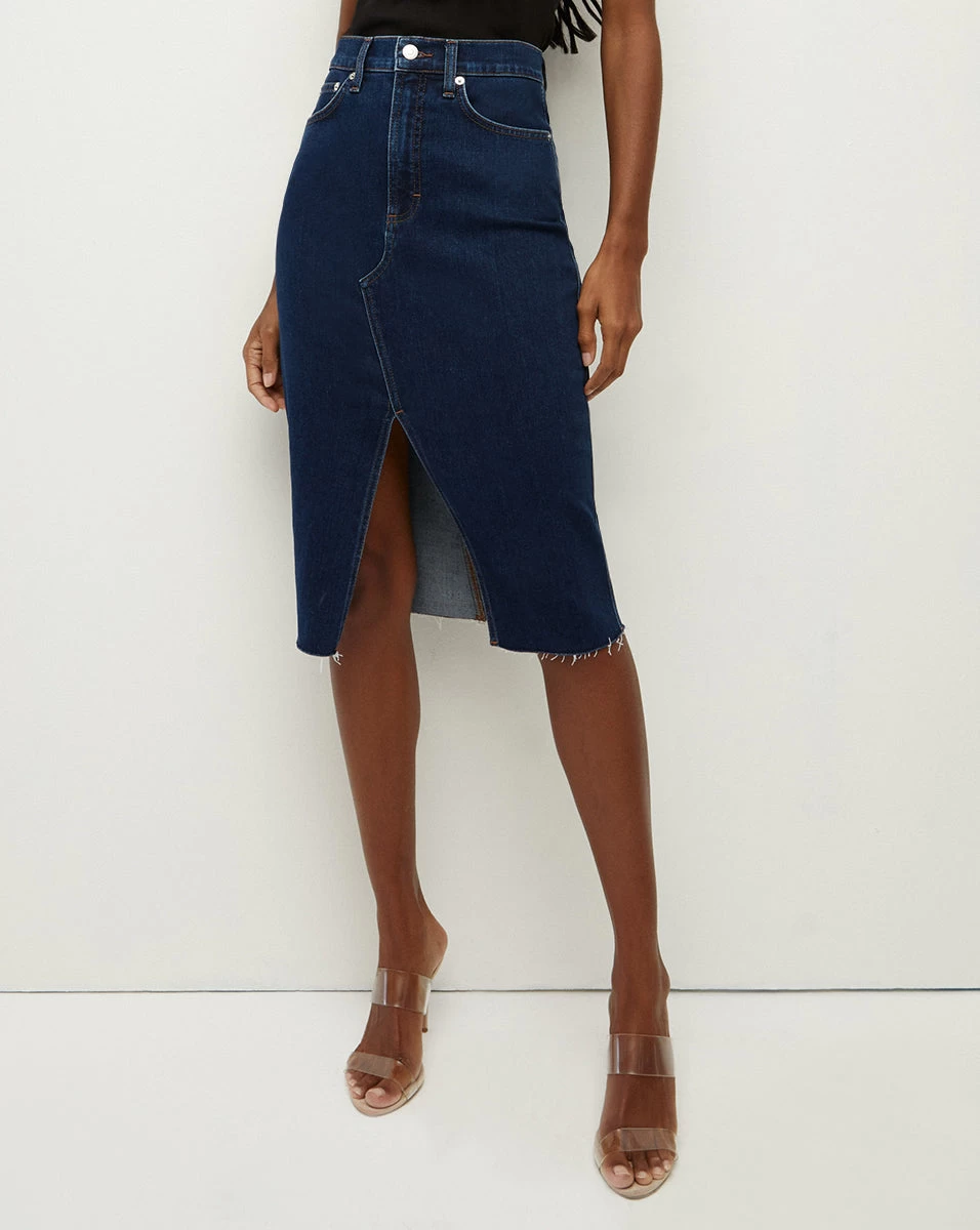 Veronica Beard Breves Denim Midi Skirt 2 Veronica Beard Breves Denim Midi Skirt - Image 2