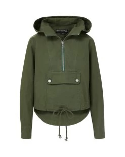 Veronica Beard Kaeli Half-Zip Anorak -Veronica Beard J23079011217AG ARMYGREEN 02 d6a411bf b19c 4817 adcf 6b50e2bcd23d