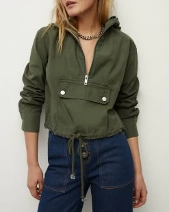 Veronica Beard Kaeli Half-Zip Anorak