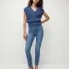 Veronica Beard Debbie Skinny-Ankle Jean